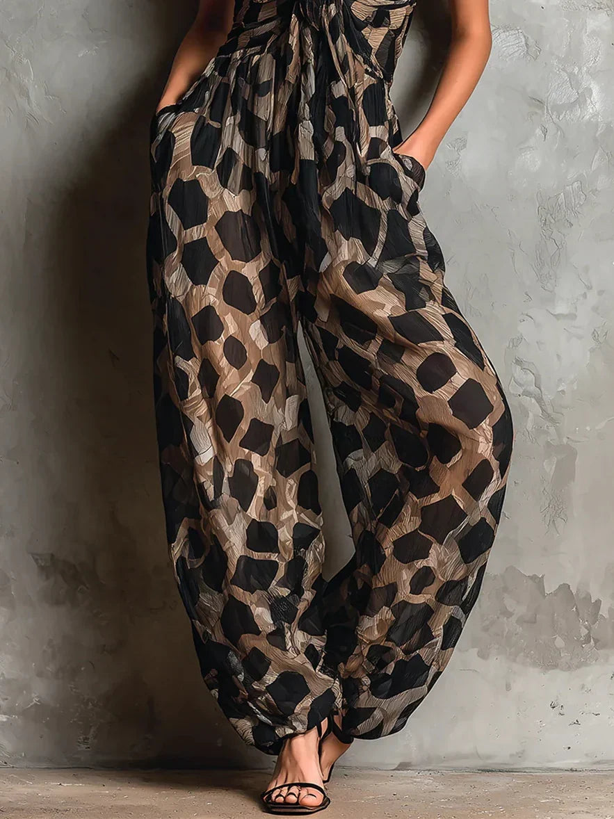 Estela | Mono con Estampado de Leopardo