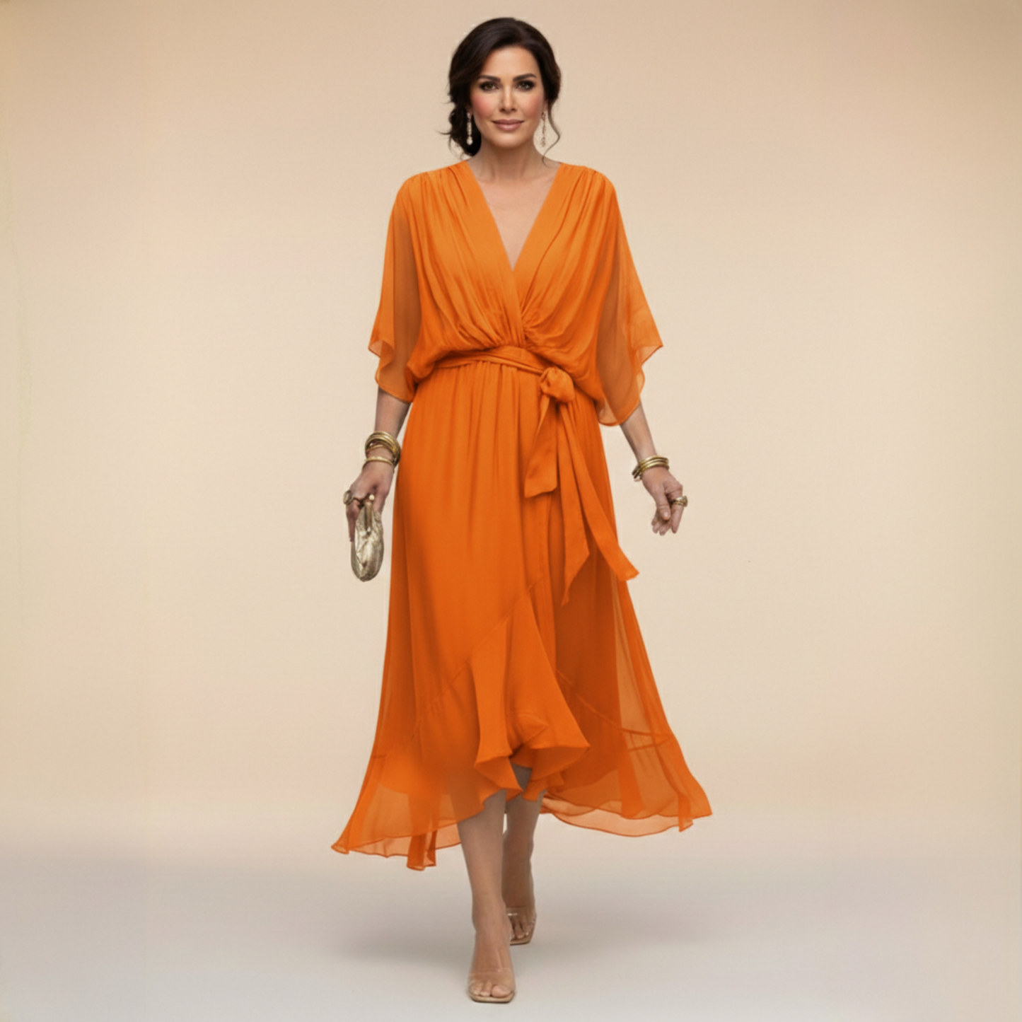 Mónica | Vestido con escote en V