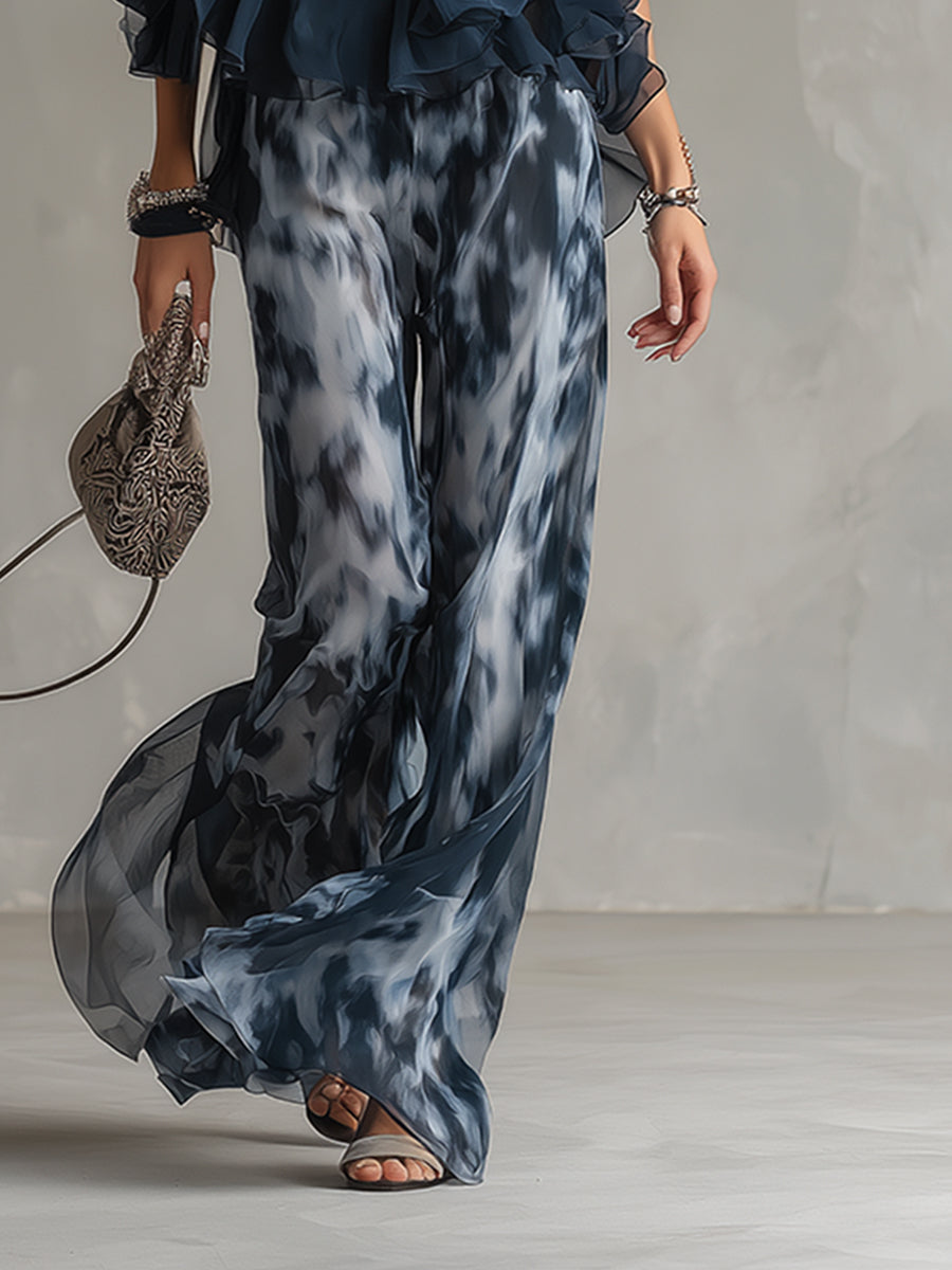 Elisa | Conjunto elegante y ligero con top fluido y pantalón ancho
