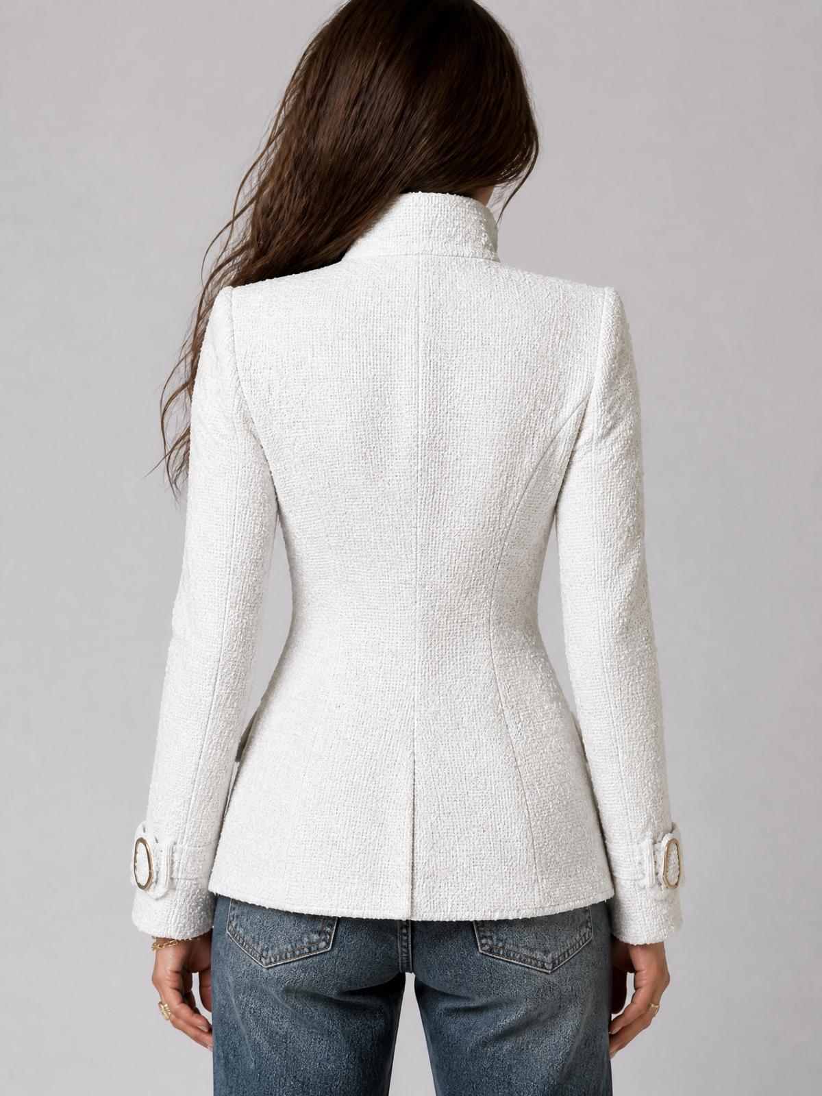 Blazer Militar Nomad Color Marfil