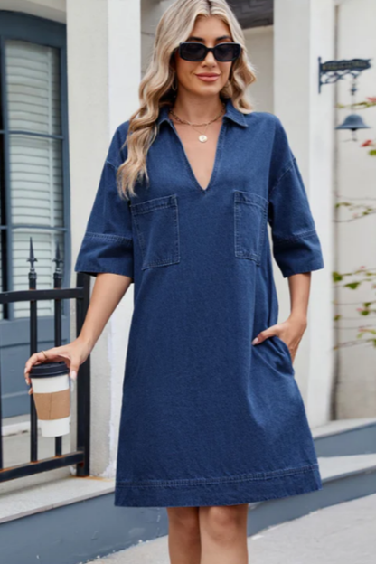 Jimena | Vestido de denim casual