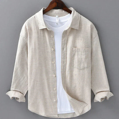 LORENZO | CAMISA DE ALGODÓN Y LINO