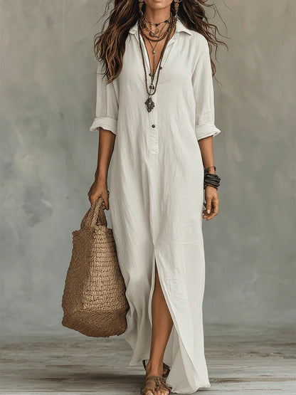 Celia | Vestido Maxi con botones