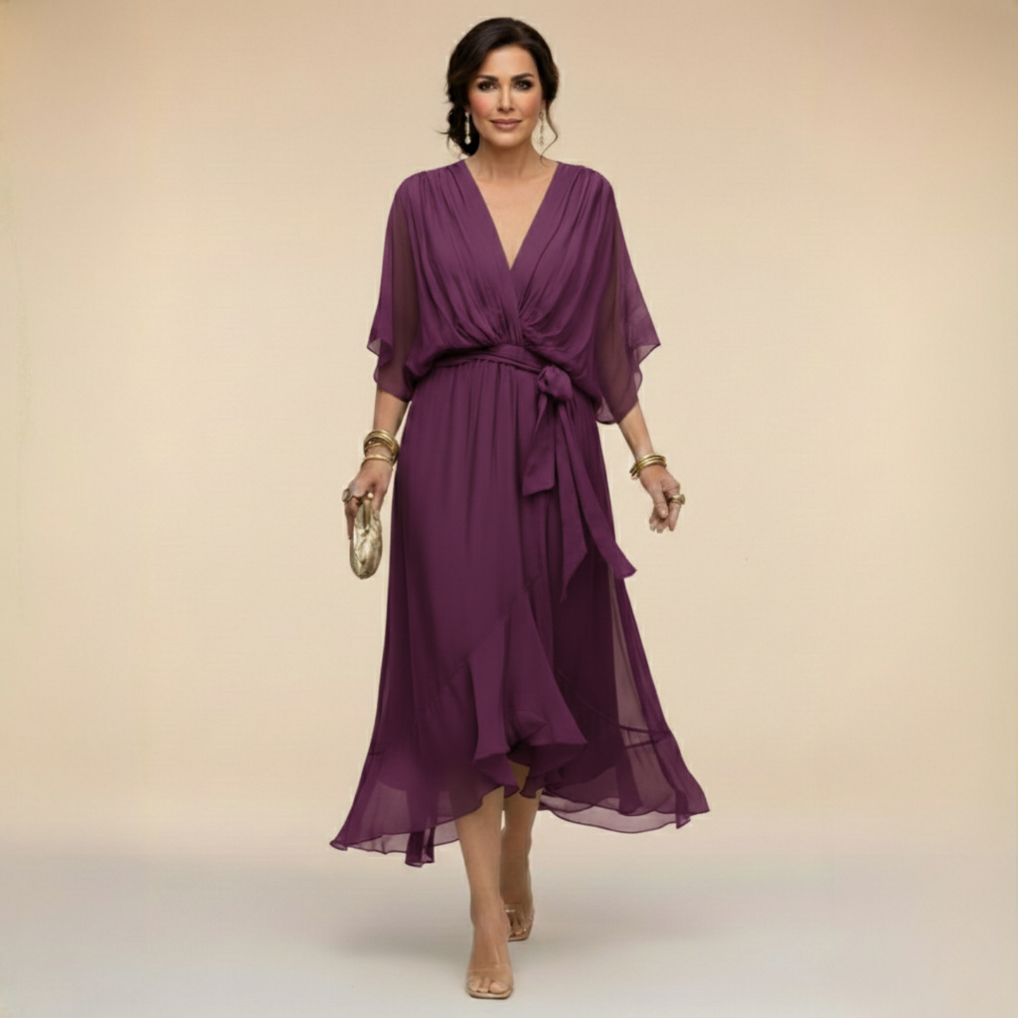 Mónica | Vestido con escote en V