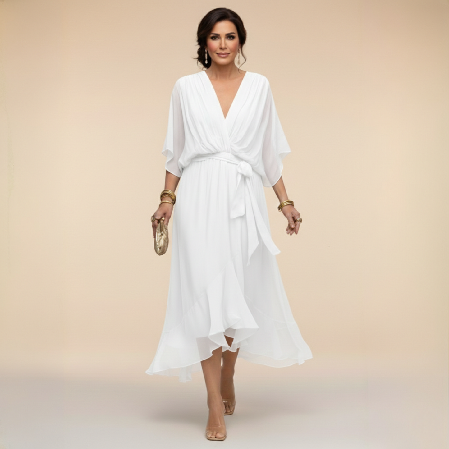 Mónica | Vestido con escote en V