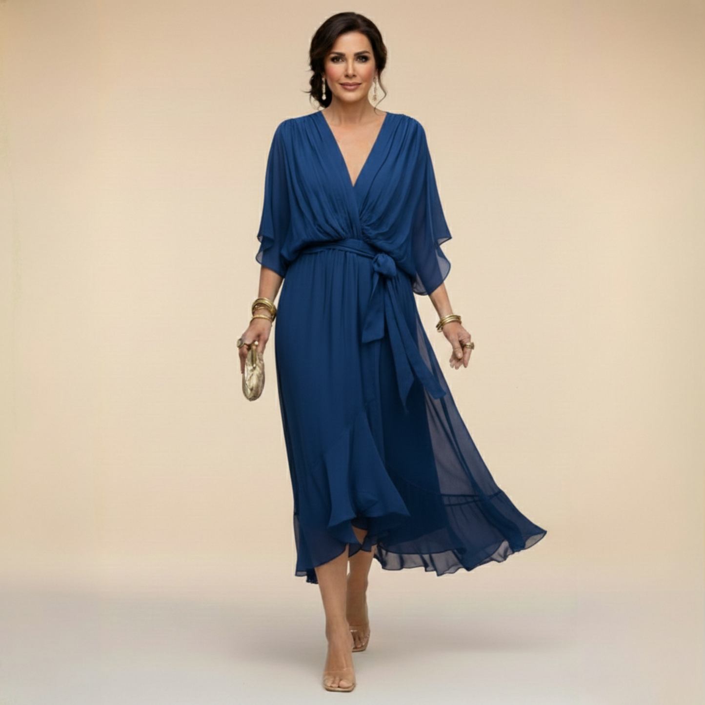 Mónica | Vestido con escote en V