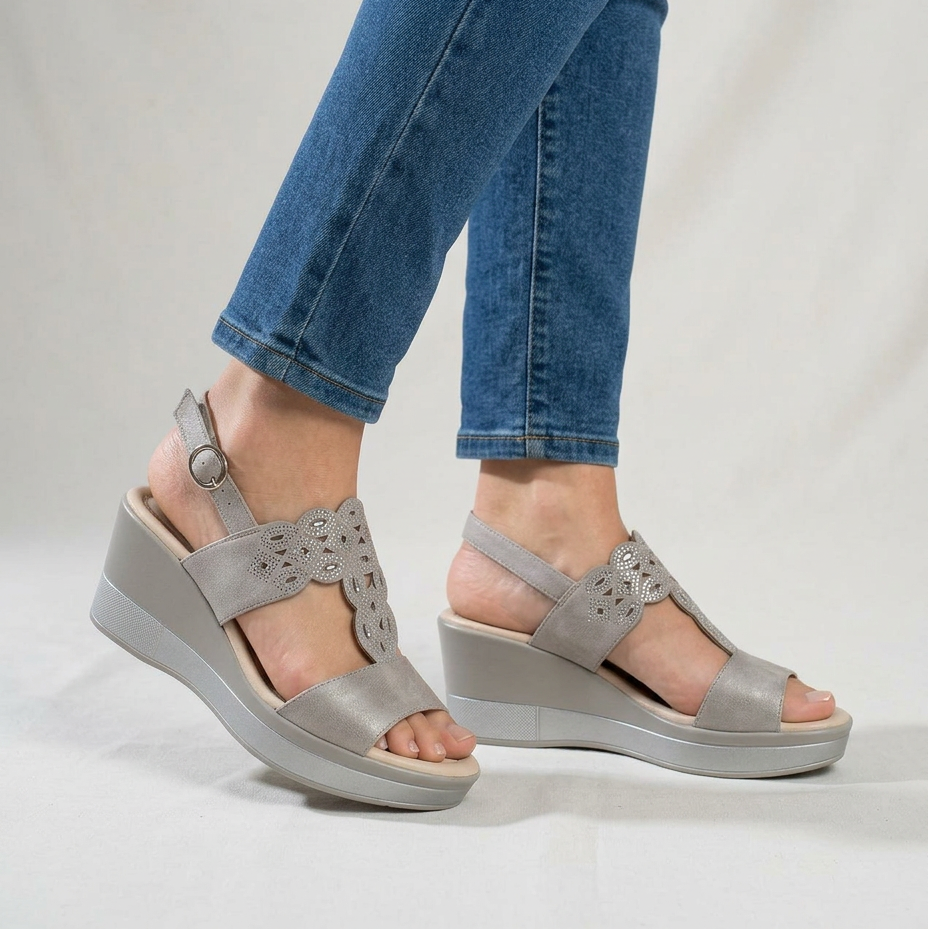 Raquel  - Cómoda sandalia de cuña para mujer
