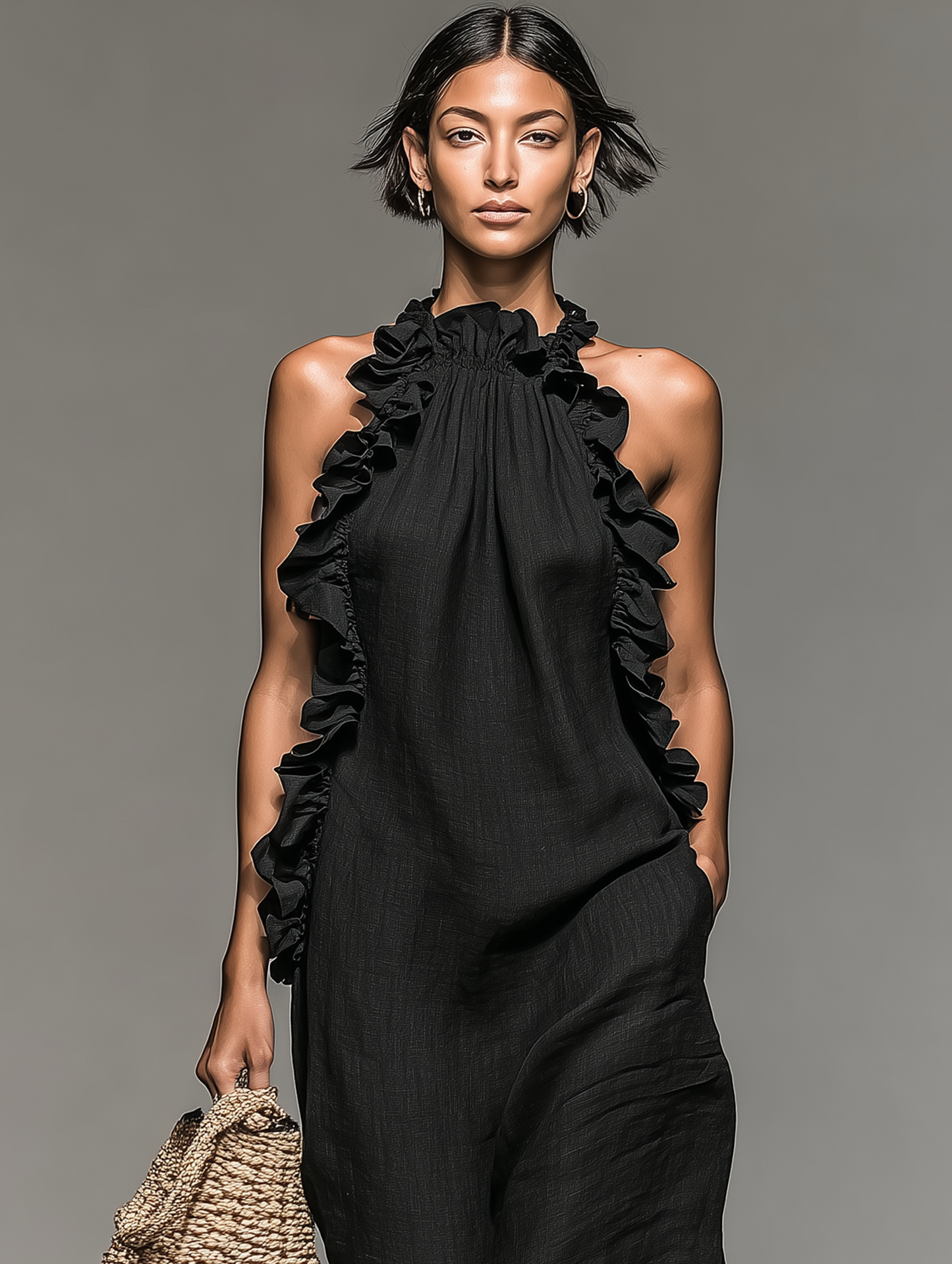 Lua | Vestido maxi con bolsillos
