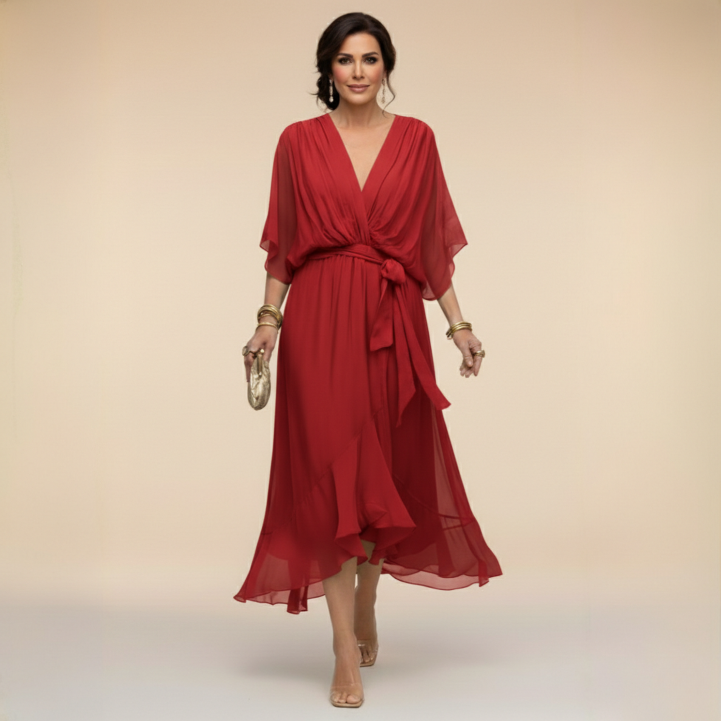 Mónica | Vestido con escote en V