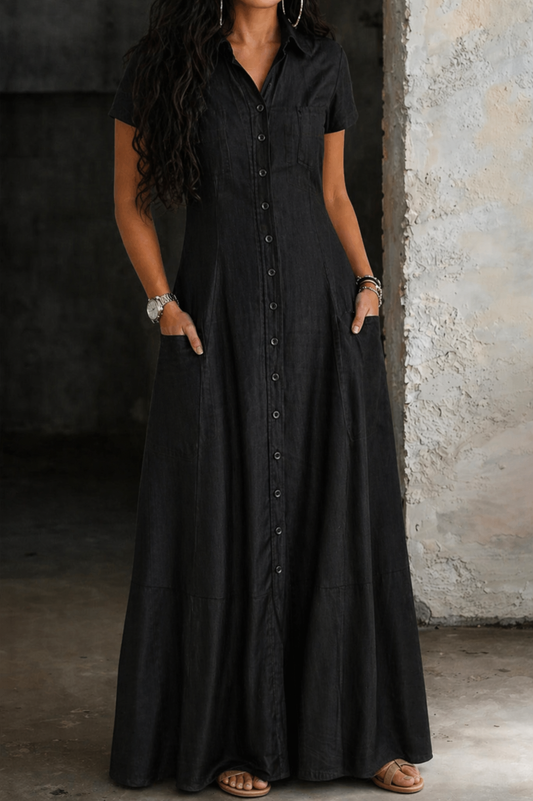 Vera | Vestido Largo de Denim