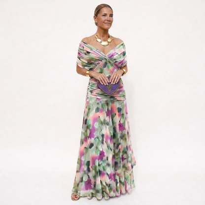 Velora | Vestido Floral con Escote en V