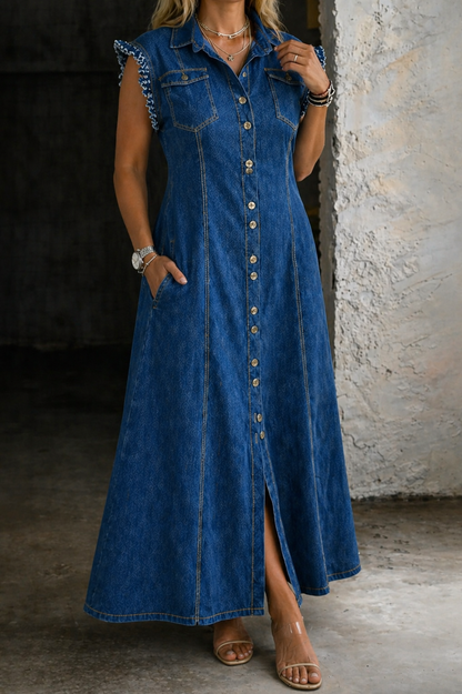 Liora | Vestido de denim en tallas grandes