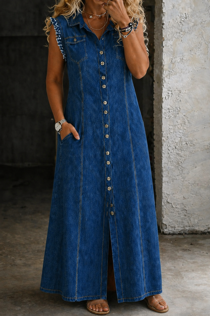 Liora | Vestido de denim en tallas grandes