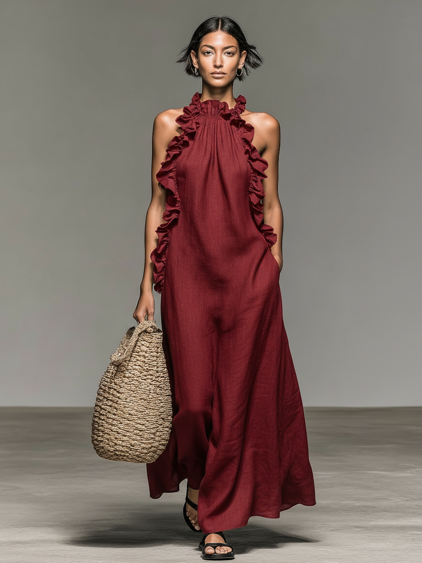 Malu | Vestido Maxi con Bolsillos