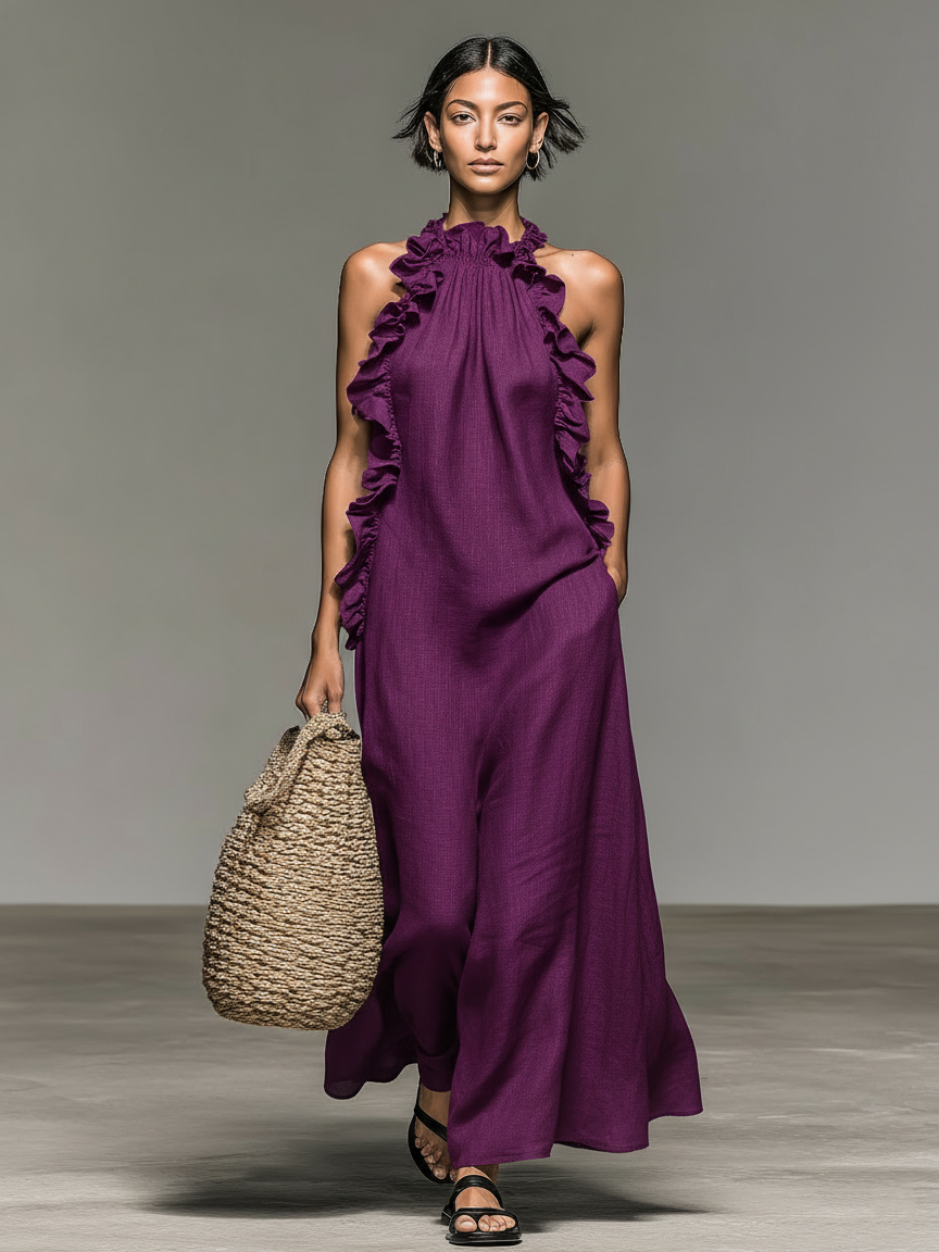 Malu | Vestido Maxi con Bolsillos