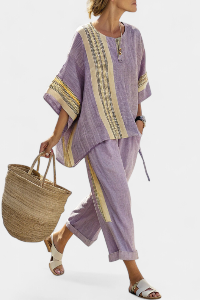 Elowric | Conjunto Casual de Lavanda