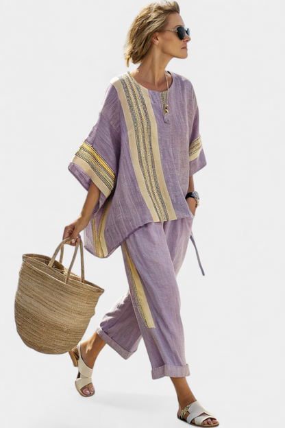 Elowric | Conjunto Casual de Lavanda