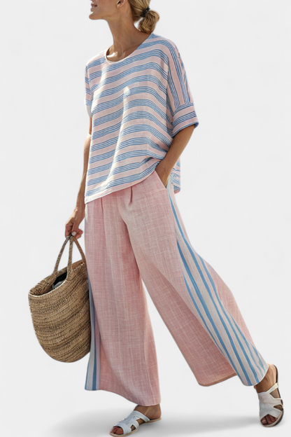 Virella | Conjunto de lino suave en tonos pastel