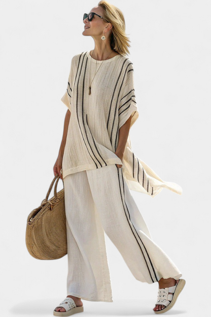 Greysen | Conjunto de lino minimalista