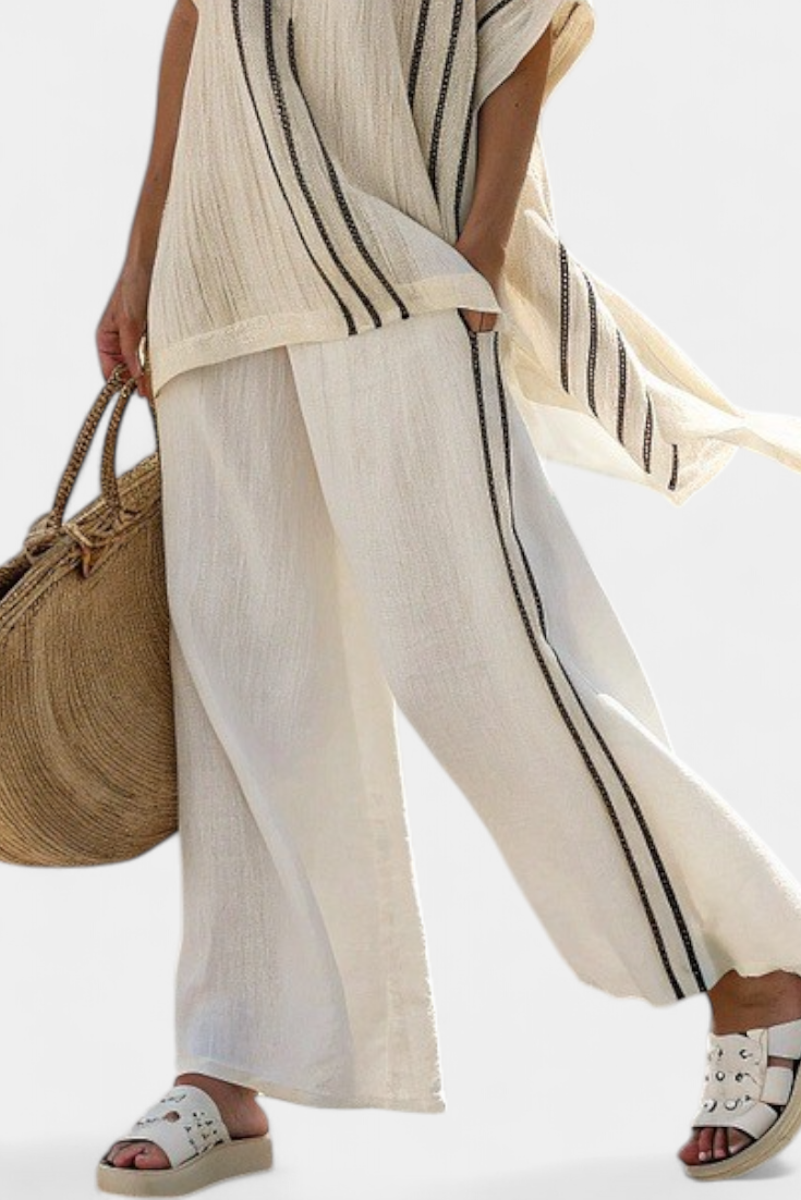 Greysen | Conjunto de lino minimalista