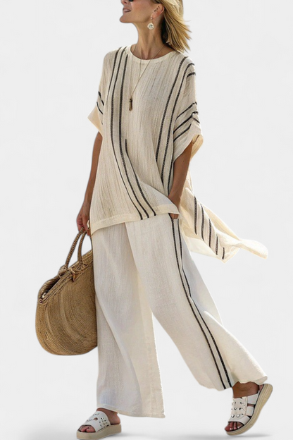 Greysen | Conjunto de lino minimalista