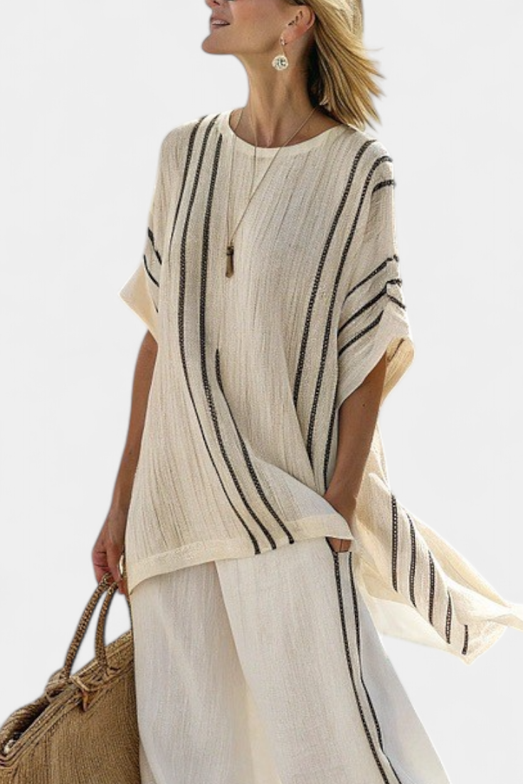 Greysen | Conjunto de lino minimalista