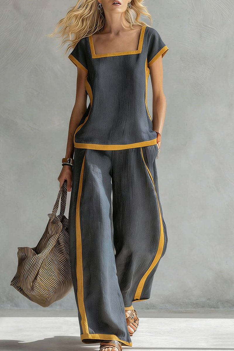 Rihanna | CONJUNTO DE LINO ELEGANTE DE DOS PIEZAS