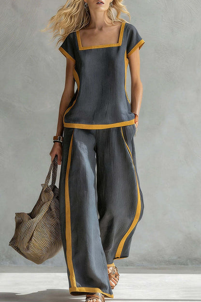 Rihanna | CONJUNTO DE LINO ELEGANTE DE DOS PIEZAS