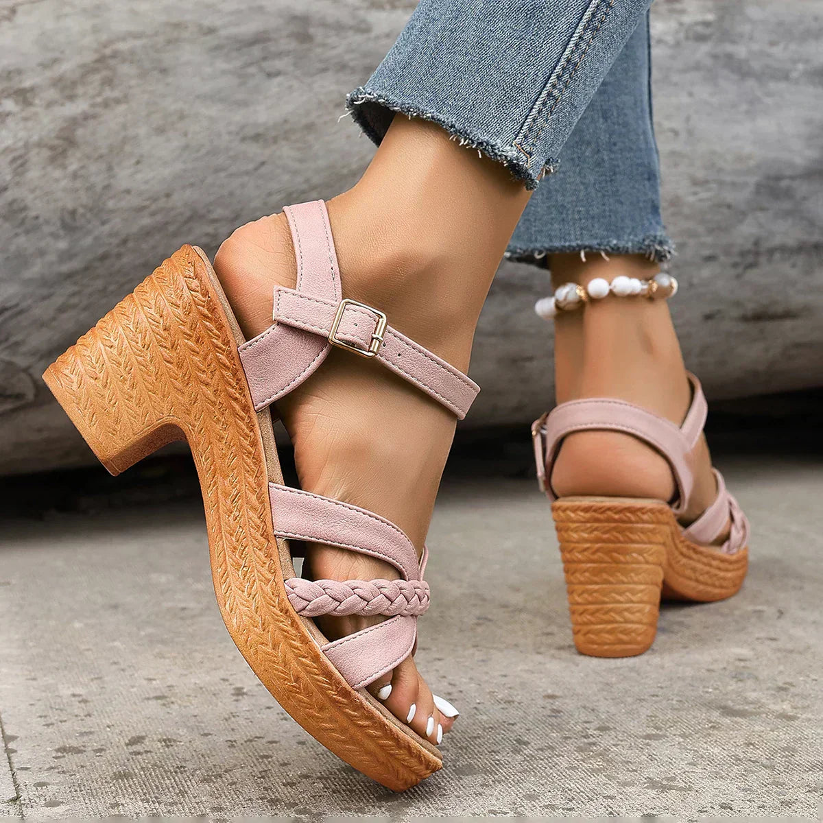 Gabriela | Sandalias clásicas de tacón medio