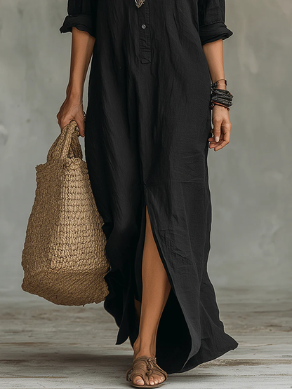 Celia | Vestido Maxi con botones