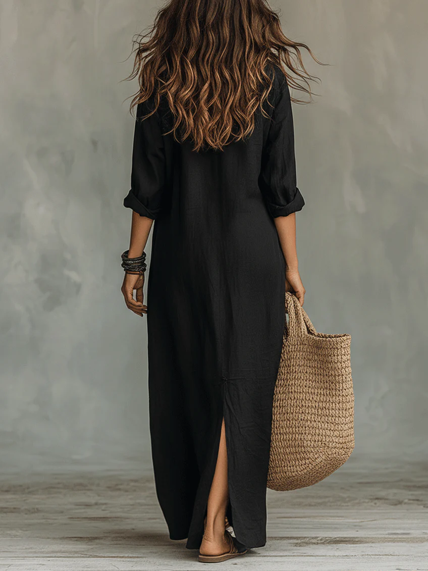 Celia | Vestido Maxi con botones