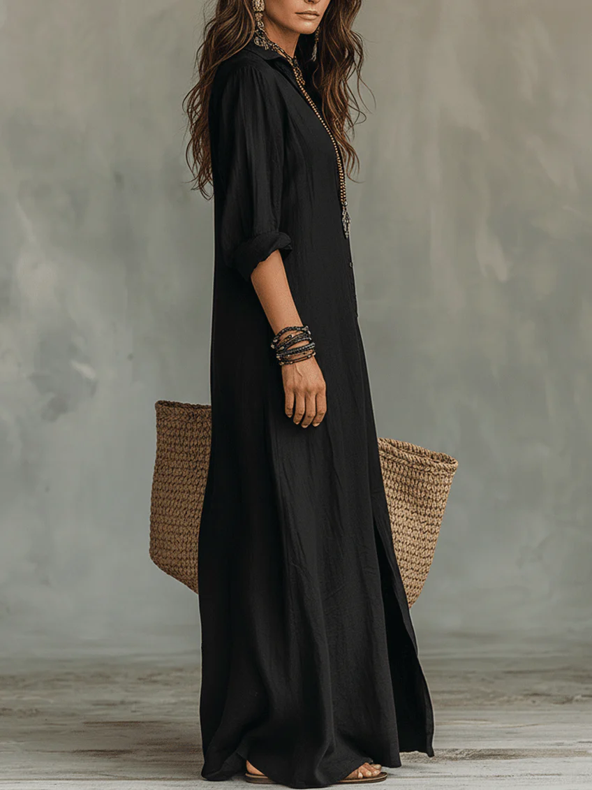 Celia | Vestido Maxi con botones
