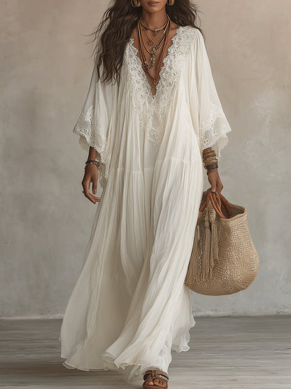 CELESTE | VESTIDO LARGO BOHO