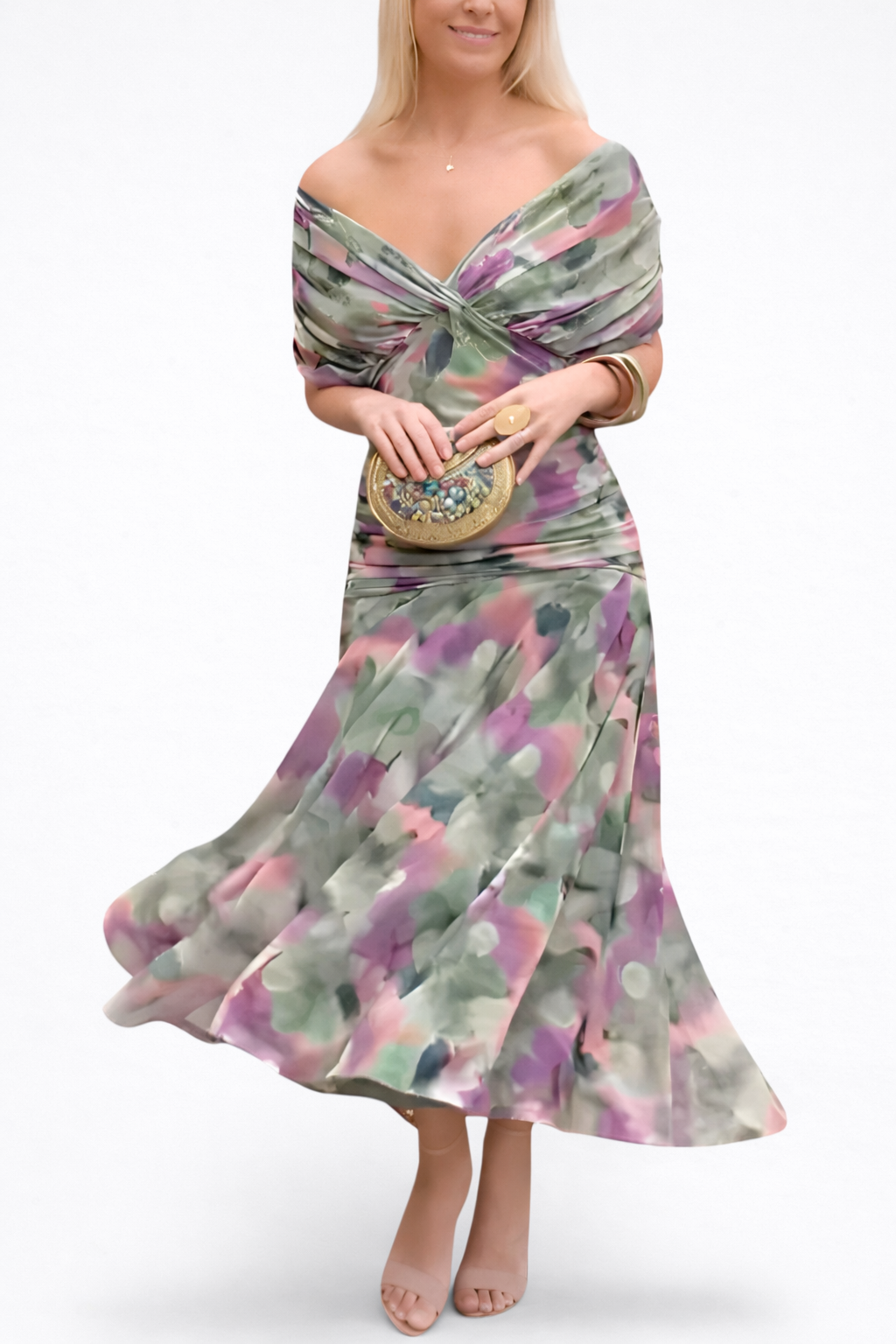 Velora | Vestido Floral con Escote en V