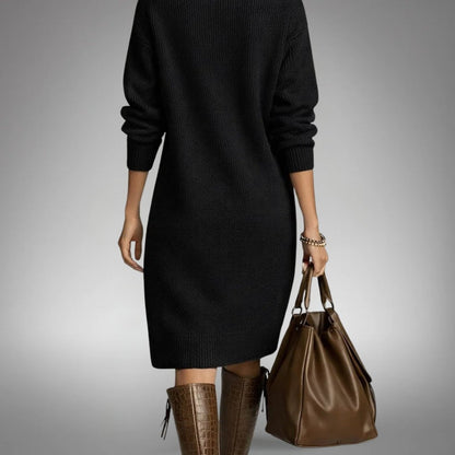 Maite | Vestido de punto suave con botones