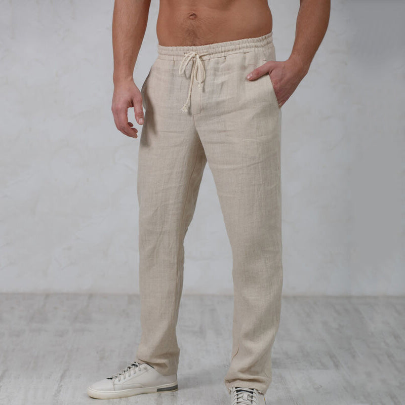 PANTALONES DE LINO ELEGANTES
