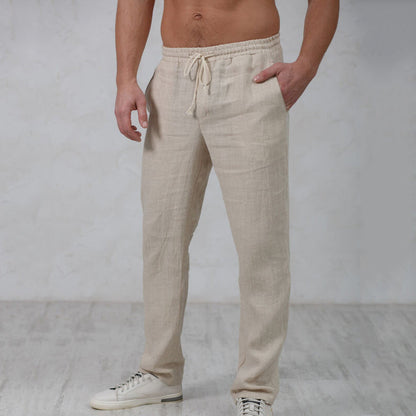 PANTALONES DE LINO ELEGANTES