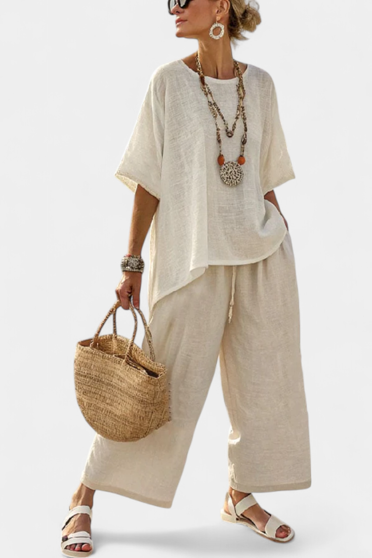 Drevon | Set en lino natural