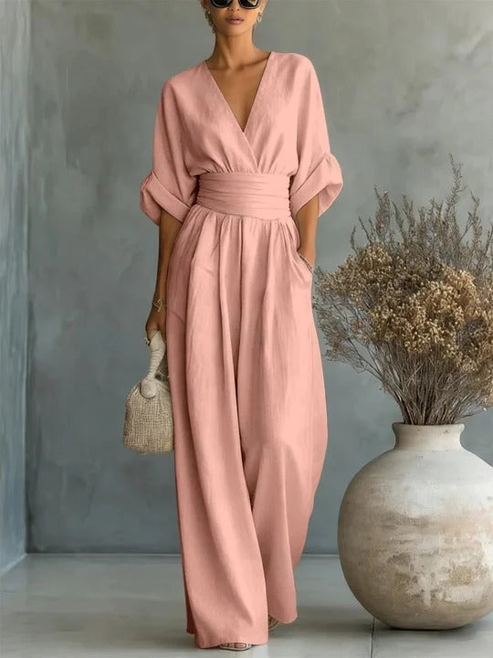 Marta - Mono Elegante con escote en V