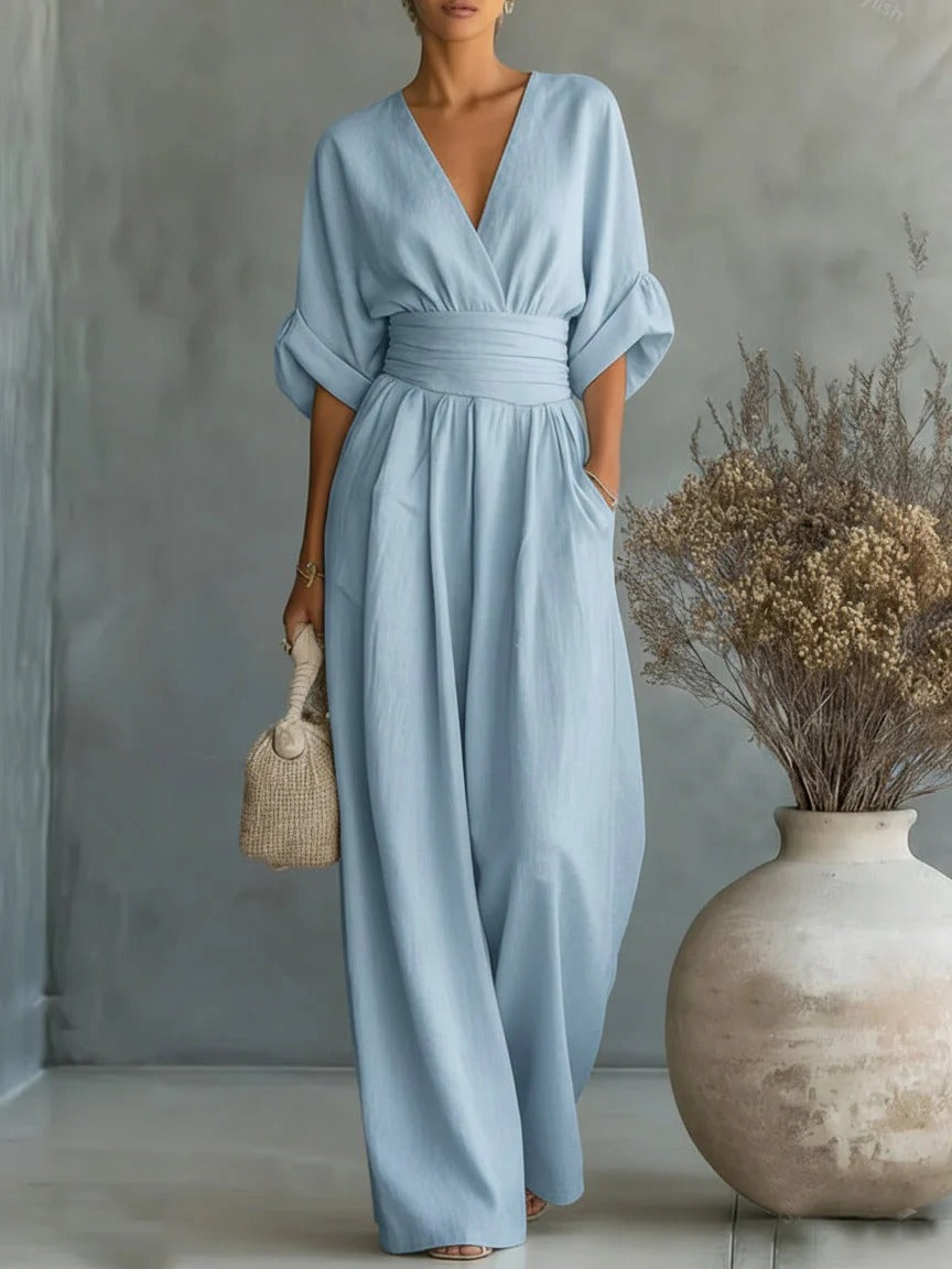 Marta - Mono Elegante con escote en V