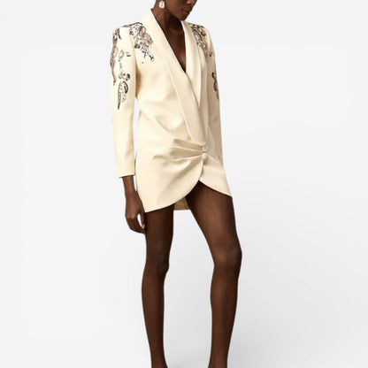 Giada - Vestido Blazer Bordado