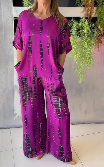 Sofia | Conjunto estampado de dos piezas