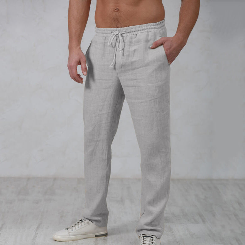 PANTALONES DE LINO ELEGANTES