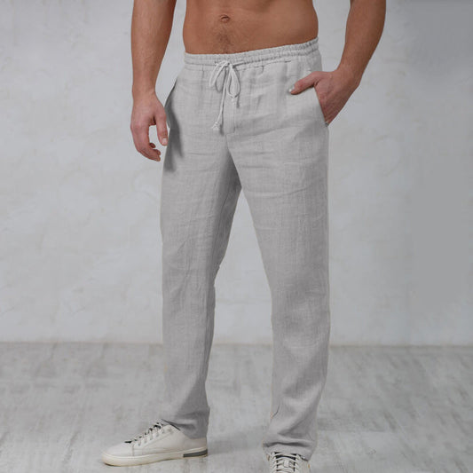 PANTALONES DE LINO ELEGANTES