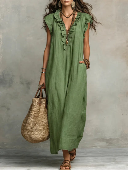 Camila | Vestido largo de estilo bohemio