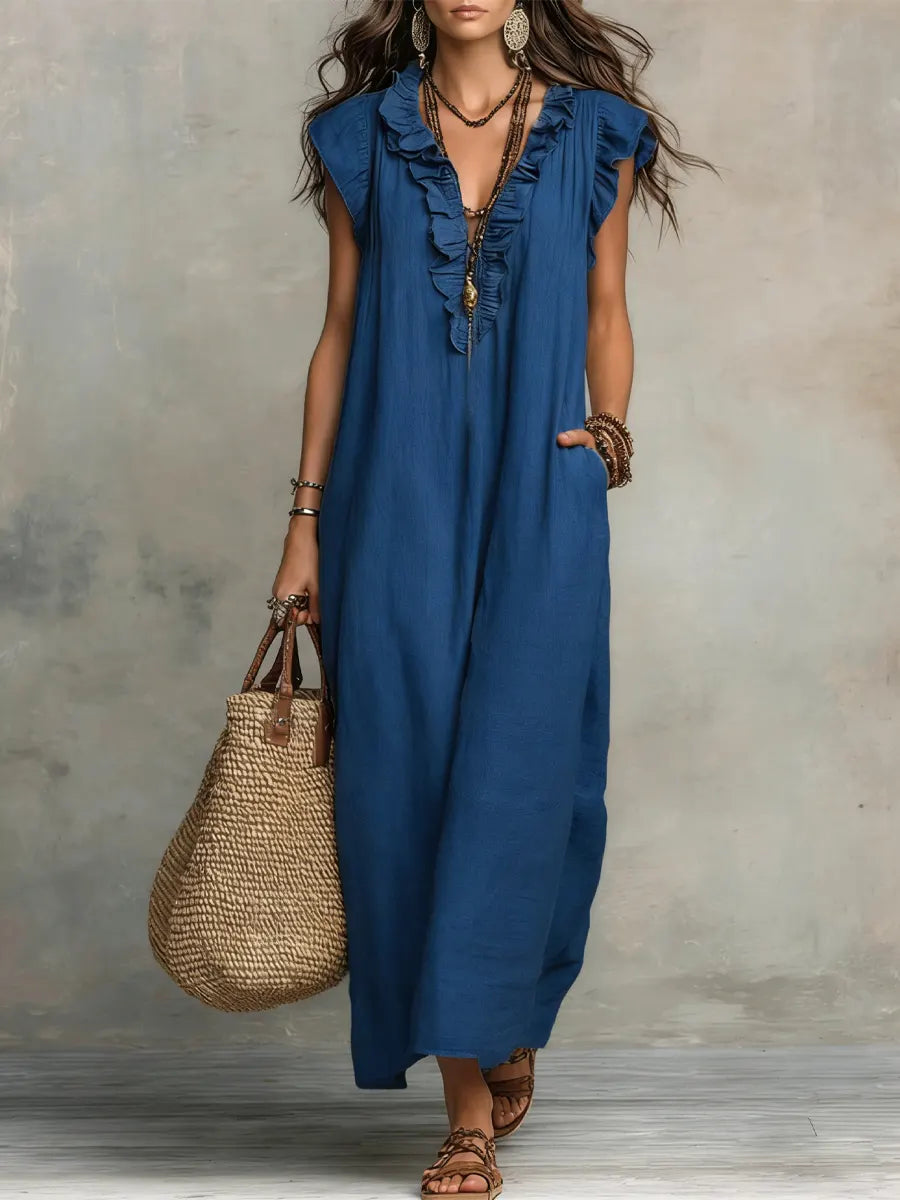 Camila | Vestido largo de estilo bohemio