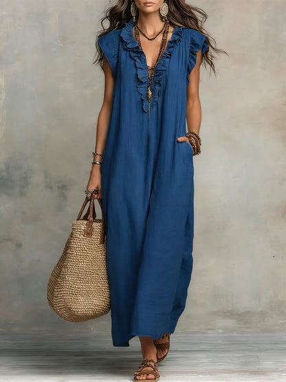 Camila | Vestido largo de estilo bohemio