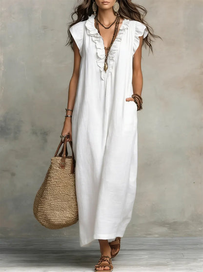 Camila | Vestido largo de estilo bohemio