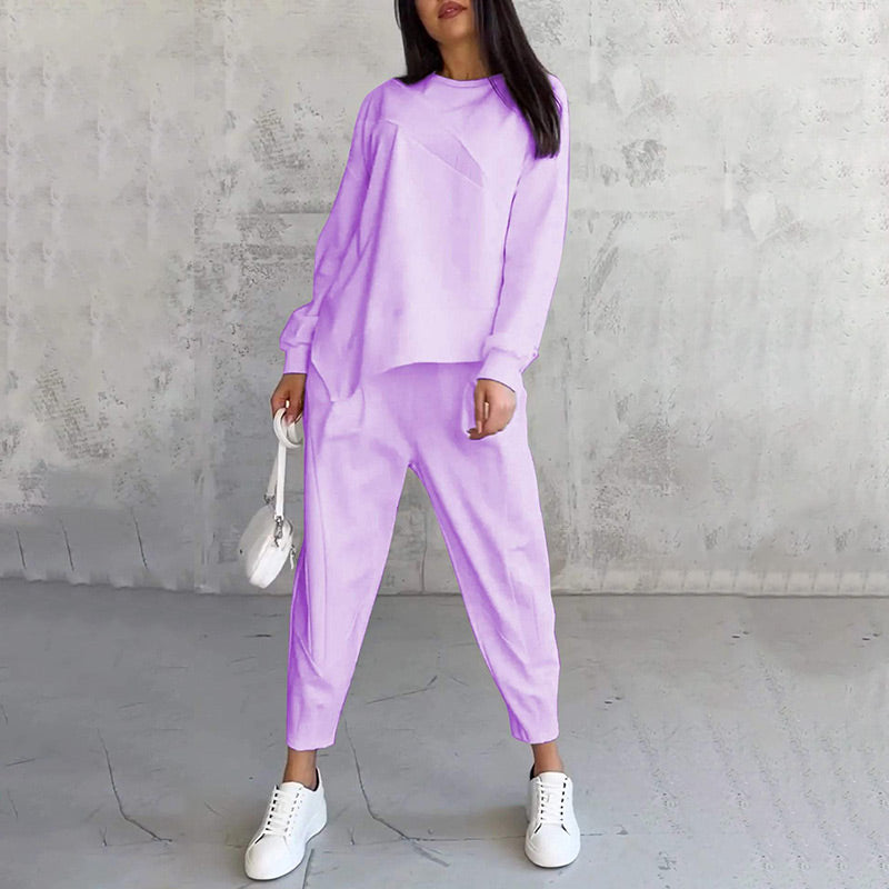 Verónica | Conjunto sudadera + pantalón bajo irregular